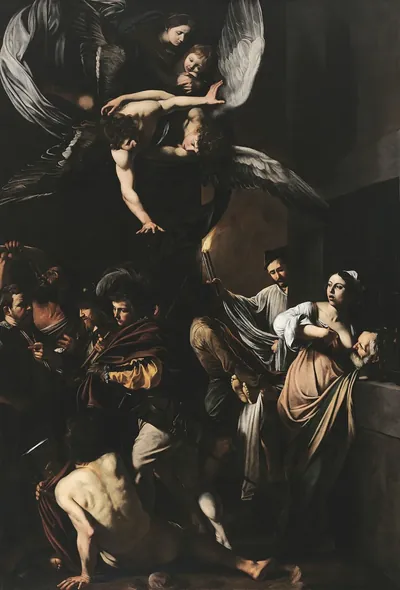 Caravaggio - The Seven Works of Mercy - Google Art Project.jpg