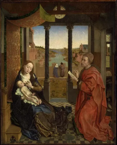 São Lucas desenhando a Virgem Maria, de Rogier van der Weyden