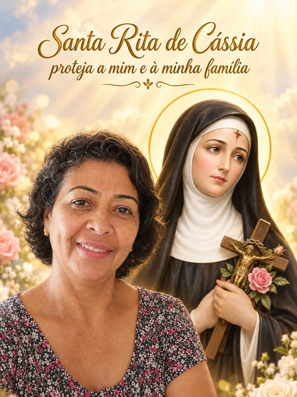 Montagem do mês com Santa Rita